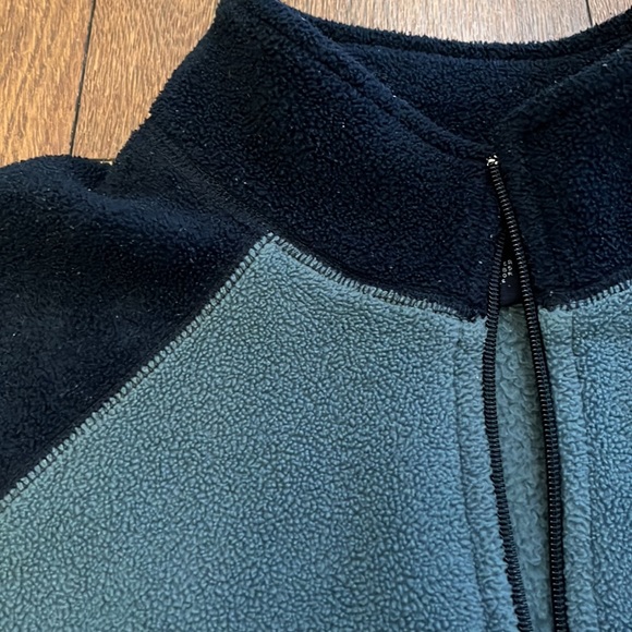 Vintage American eagle fleece pullover 1/4 zip cropped woman’s large - Picture 3 of 5